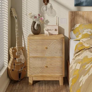 2 or 3 Drawer Nightstand Set of 2